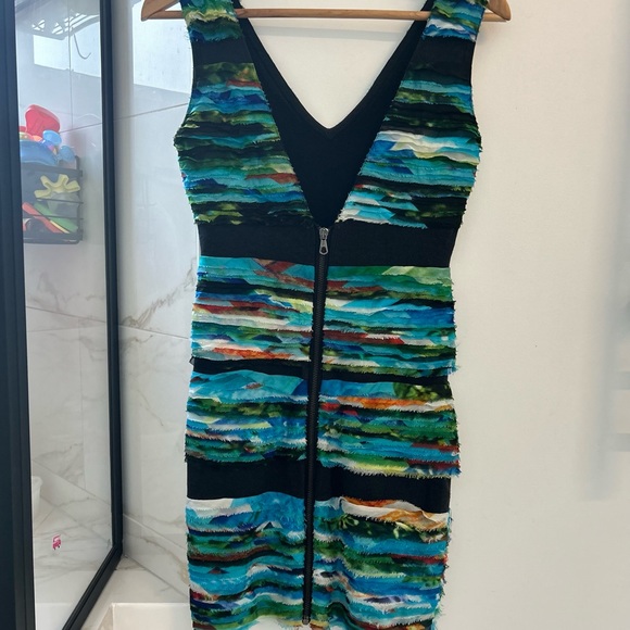 Rag & Bone Blue Watercolor Harley Dress - Picture 4 of 4